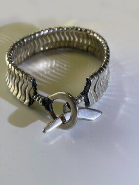 Signed Jill Platner Silver Lagoon Bracelet